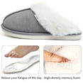 thumbnail image 3 of Northblanc Slippers for Women Comfortable Memory Foam Soft Fleece Lining Slip on House Shoes Indoor/Outdoor, 3 of 9