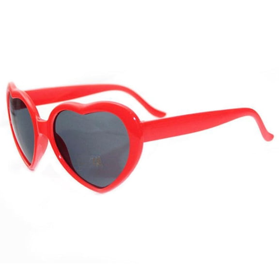 Retro Vintage Narrow Cat Eye Sunglasses for kids heart shaped sunglasses Red