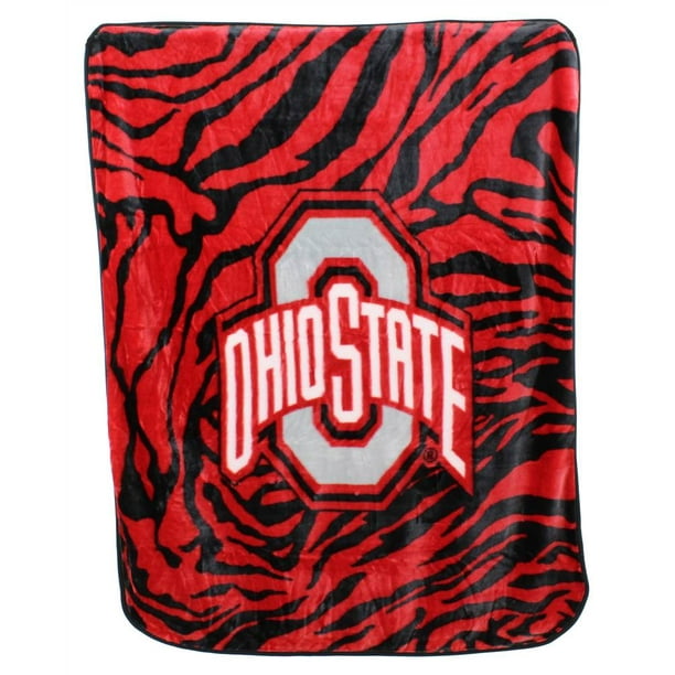 College Covers Ohio State Buckeyes Raschel Throw Blanket