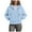 Blue, variant on zaveiop Women's Modal Soft Full-Zip Cropped Hoodies with Pockets Long Sleeve Crop Casual Sweatshirts (Blue, L)