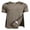 Brown, variant on Shoulder Surgery Shirts for Men Tearaway Side Snap Short Sleeves Rotator Cuff Dialysis Recovery Chemo Shirts