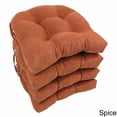 thumbnail image 1 of Blazing Needles U Shape 16" Dining Chair Cushion with Ties(Set of 4)-Camel, 1 of 1