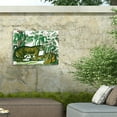 thumbnail image 4 of Wild Apple Portfolio 'Jungle Flair V' Outdoor Canvas 14x16, 4 of 5