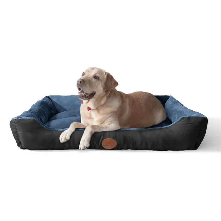 Washable bolster cheap dog bed