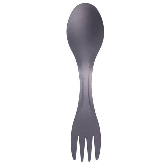 100% Titanio Spork Cuchara Tenedor Cubiertos Utensilio Picnic Gadget
