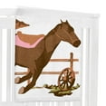 thumbnail image 4 of Sweet Jojo Designs Western Cowgirl Pink Brown and Beige Fleece Milestone Baby Blanket 3 Piece Set, 4 of 6
