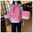 thumbnail image 4 of 3-in-1 Ice Cream Cone Print Bookbag Set with Insulated Lunch Bag and Pencil Case, Sweet Sprinkles Pattern School Backpack Set, Travel Daypack with Shoulder Bag for College Campus, 4 of 9
