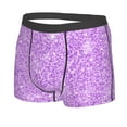 thumbnail image 2 of Junzan Lilac Glittering Mens Underwear Boxer Briefs For Men’s - Small, 2 of 9