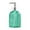 Green, variant on Blue Large Capacity Glass Soap Dispenser Refillable Hand Soap Pump Bottle For Bathroom Kitchen 500Ml Glass Bottle With Pump For Body Wash Shower Gel 7.68X2.95X2.95 Inches