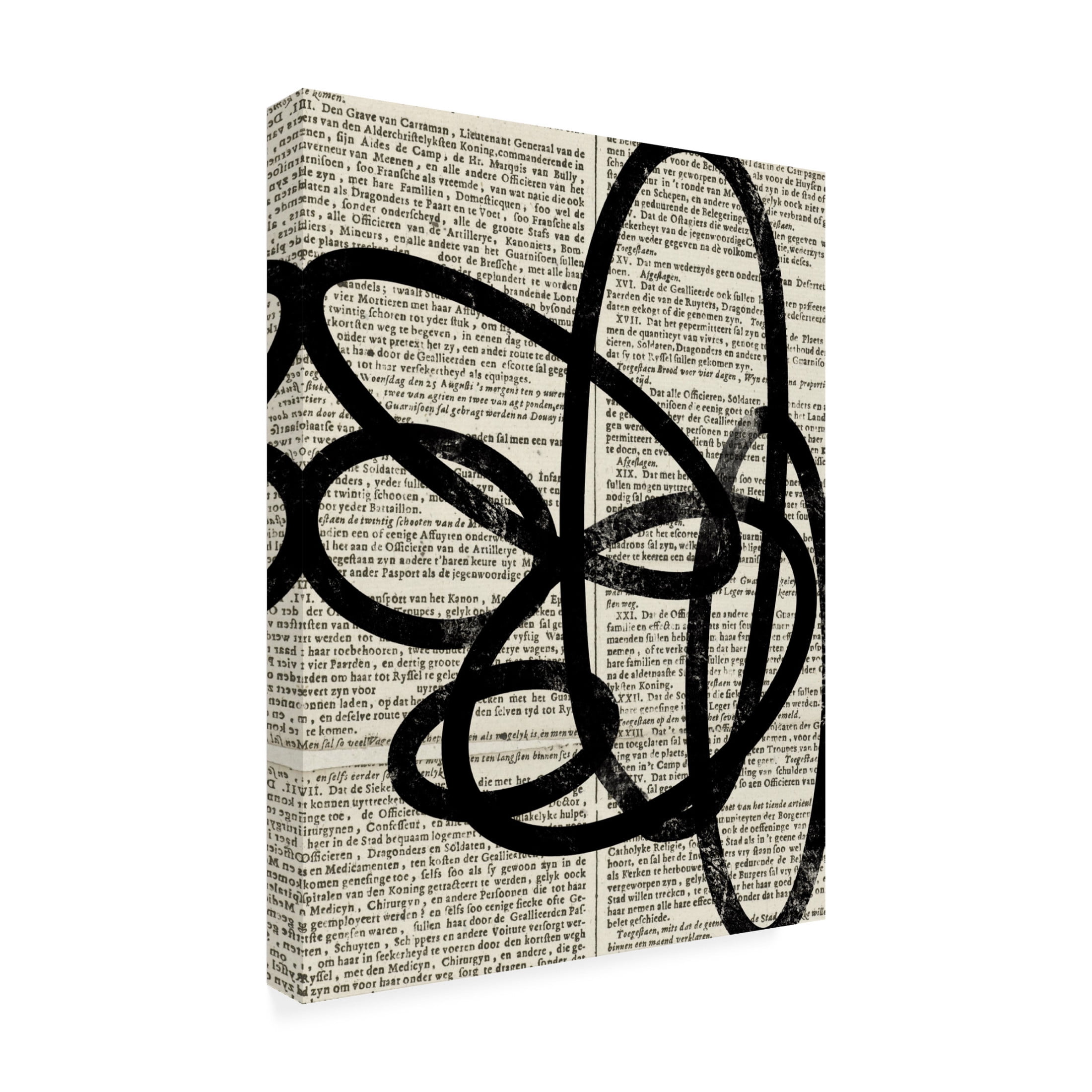 Trademark Fine Art Yopie Studio  Abstract Paper III Canvas Wall Art