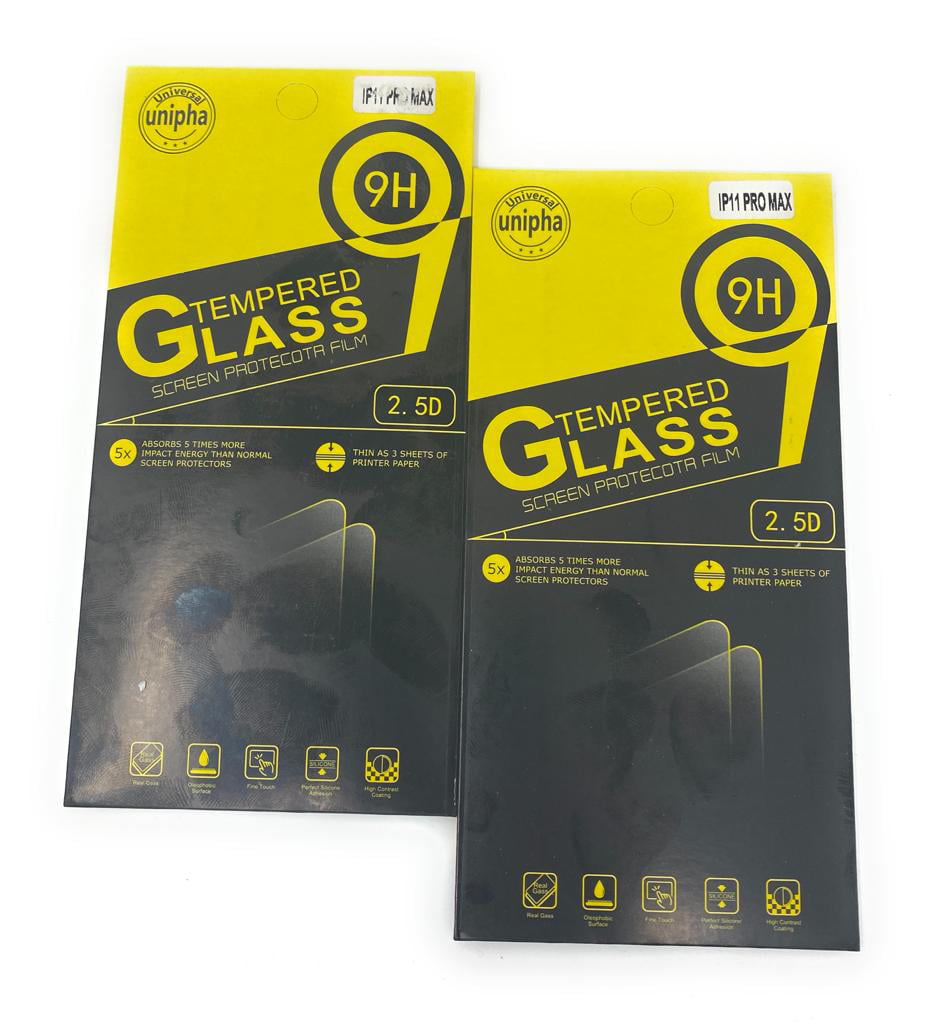 UNEXTATI 2 Pack Screen Protector for iPhone 11 Pro 9H Tempered Glass Screen Protector Anti Shatter Film for iPhone 11 Pro Tempered Glass Film 9h HD 