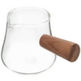 thumbnail image 2 of Glass Creamer Coffee Milk Creamer Pitcher Large Coffee Pitcher with Wood Handle, 2 of 5