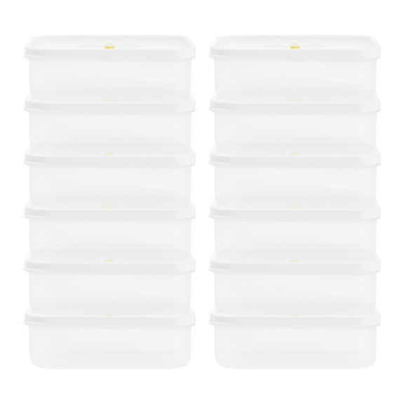 Unique Bargains 12 Pack Food Storage Containers For Meal 12 oz White