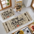 thumbnail image 3 of Farmhouse Kitchen Mats for Floor 2 Piece, The Kitchen is The Heart of The Home Grey Rustic Kitchen Rugs Decor Sets of 2 Non Slip Washable, 3 of 6