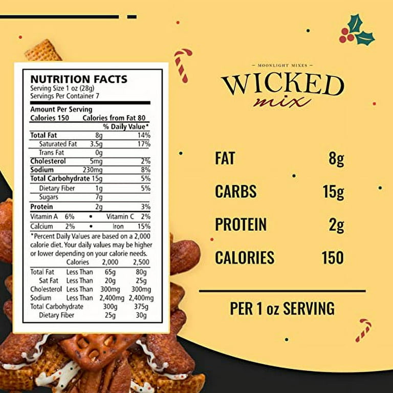 Wicked Mix Holiday Edition Snack Mix with Drizzled Chocolate