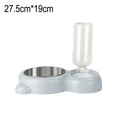 thumbnail image 2 of Cuencos dobles para perros y gatos, juego de cuencos de agua y comida para mascotas con botella dispensadora de agua automática desmontable, 2 of 5