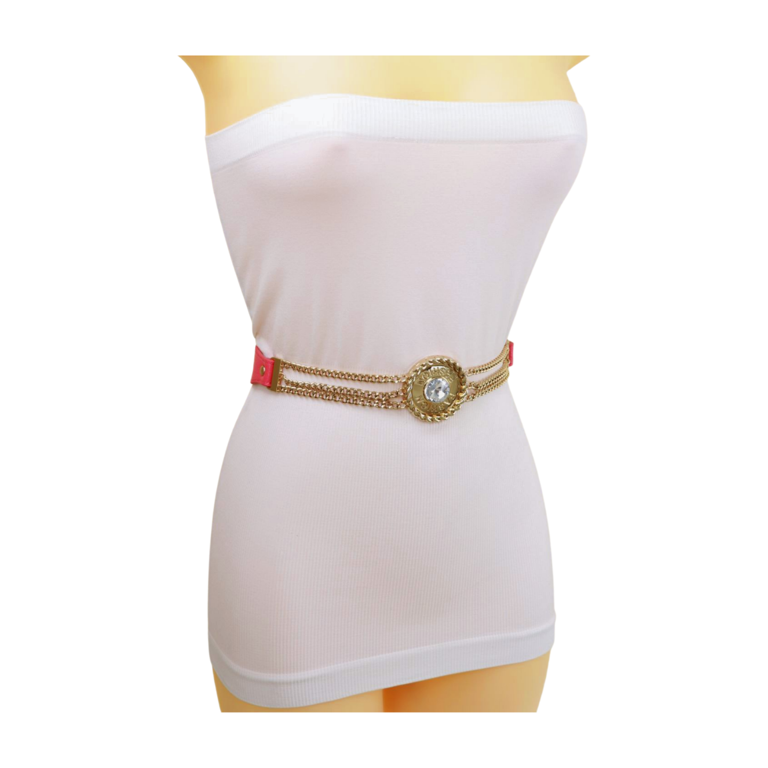 slim fit dress slacks Gold Button Cotton Coral Gables Dress w/ Optional Belt