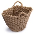 thumbnail image 4 of Truu Design Chunky Braided Jute Storage Basket, 4 of 6
