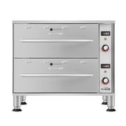 Commercial Free Standing Double Warming Drawers in Stainless-Steel