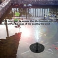 thumbnail image 2 of 16CM  Solar Fountain Pump 3.5W Battery Powered Birdbath Fountain with 7LED Colorful Light Floating Garden Water Pump Outdoor Water Feature for Garden Pool and Fish Tank, 2 of 10