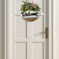 thumbnail image 1 of Fiudx Ofertas relámpago del día Letrero de bienvenida para puerta de entrada, decoración de pared, letrero de bienvenida para porche, letrero de bienvenida para exteriores, puerta de entrada, puerta,, 1 of 6