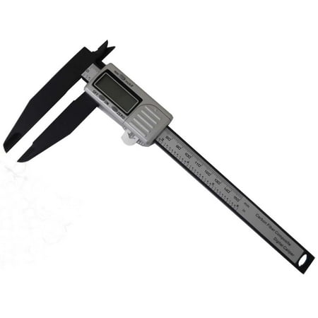 - 6/150mm Digital Solar Vernier Caliper with Long Jaw - SAE/Metric (ToolUSA: 0B-PS2C-4PRJ)