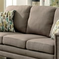thumbnail image 4 of Furniture of America Kay Transitional Fabric Upholstered Sofa in Warm Gray, 4 of 6