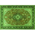 thumbnail image 1 of Ahgly Company Indoor Rectangle Medallion Green Traditional Area Rugs, 8' x 12', 1 of 1