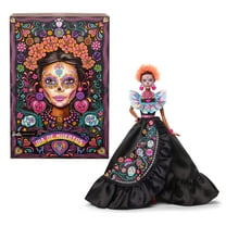Barbie Signature Día De Muertos 2024 Collectible Doll in Ruffled Black Gown