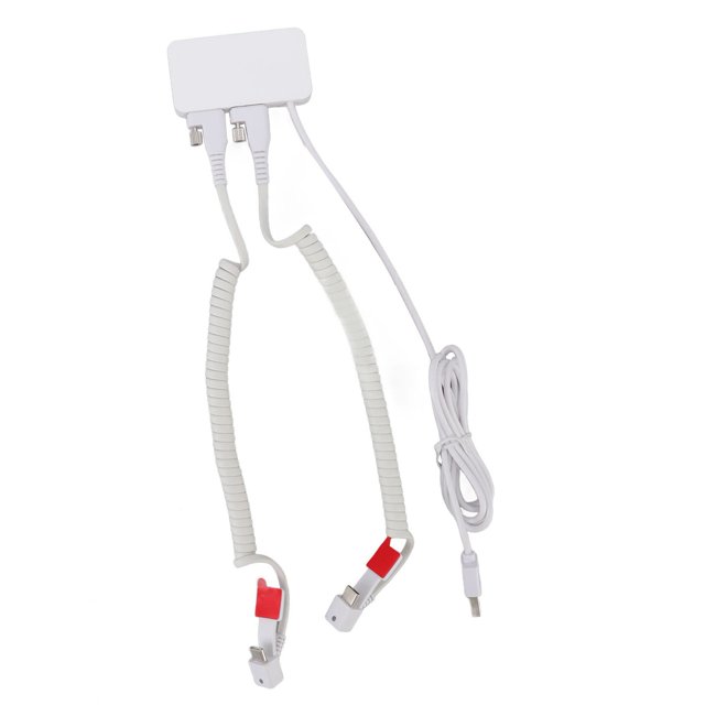 Soporte de Pantalla de Teléfono Celular, Soporte de Apositivo anti -Robo de Seguridad de Doble Puerto de Alarma Antirrobo Con Función de Carga para Centros Comerciales