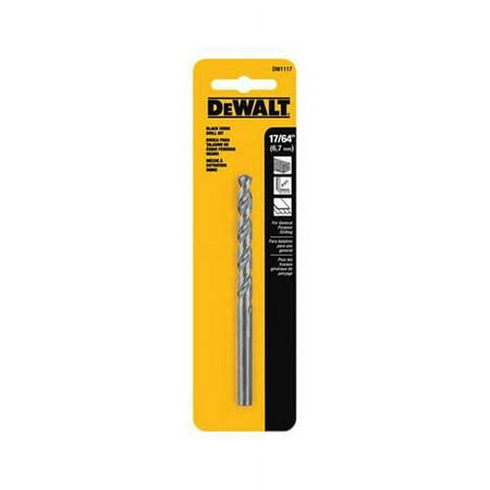 UPC: 0885911248655 | Dewalt Accessories DW1117 17/64-In. Black Oxide Drill Bit