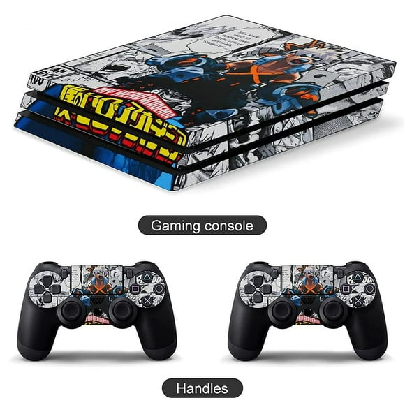 My Hero Academia PS4 pro controller and console skin sticker protective cover wireless/wired FYBTO controller Full body skin Body Vinyl Sticker Decal Cover Skin