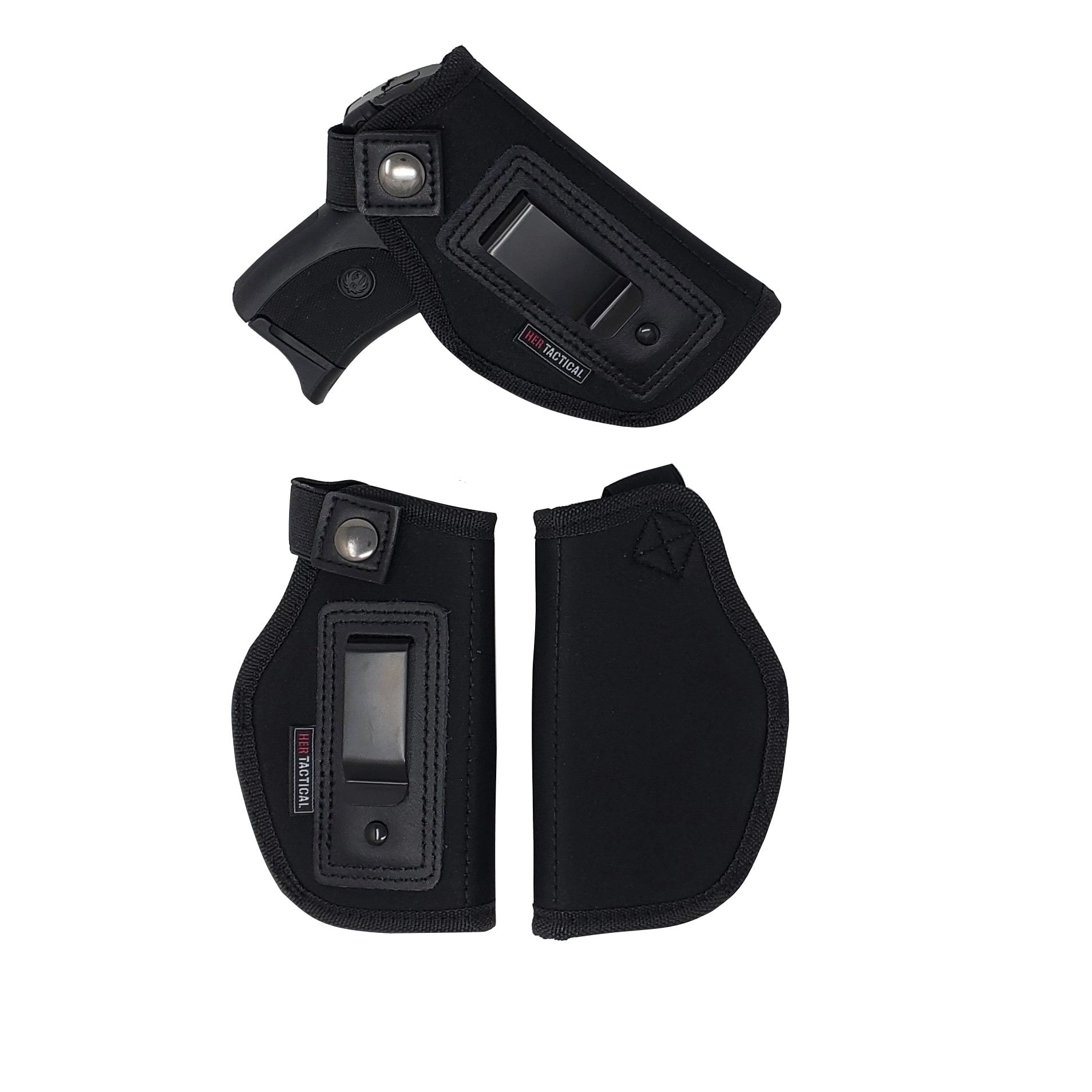 HER TACTICAL Holster for Women Universal Hip Holster for Compact Size - Black Right