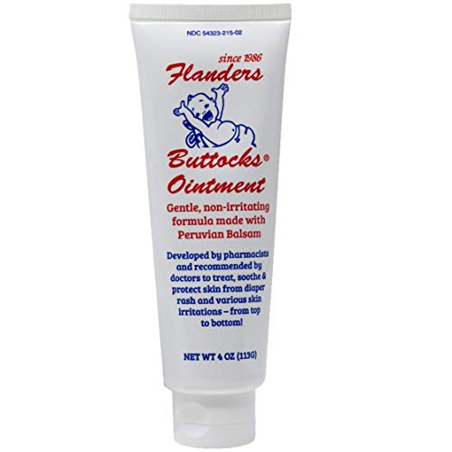 Flanders Buttocks Ointment Diaper Rash Cream, Treatment for Diaper Rash, Heat Rash, Chafing