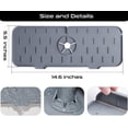 thumbnail image 5 of 2 Pack Silicone Faucet Water Catch Mat, Kitchen Sink Faucet Mat, Splash Guard, Sink Behind Faucet Protect Kitchen Countertop Bathroom, 5 of 5