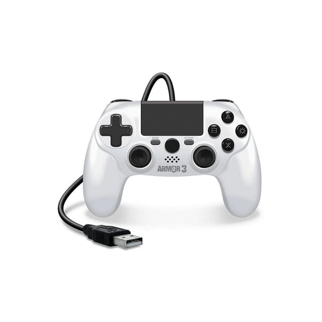 Control Alámbrico Armor 3 White Hyperkin Para Ps4 / PC / MAC Hyperkin Hyperkin Armor 3 Wired Controller White PS4