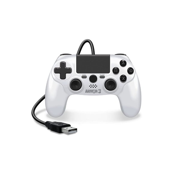Control Alámbrico Armor 3 White Hyperkin Para Ps4 / PC / MAC Hyperkin Hyperkin Armor 3 Wired Controller White PS4