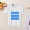 thumbnail image 2 of Xuewenshw T-Shirt à Manches Longues pour Jeunes, Col Rond, Imprimé Lettre, Été, Décontracté, 2 of 4