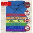 thumbnail image 2 of S4E Men's Pride Flag Life Harmony Spirit Hoodie Sweatshirts X-Large Royal Blue, 2 of 4