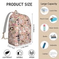 thumbnail image 2 of Geometric Dog Pattern Casual Daypack – Lightweight Oxford Backpack with Comfortable Carrying, Large Capacity, and Anti-theft Features Suitable for Daily Commuting, Outdoor Activities, and School, 2 of 5
