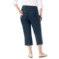 thumbnail image 2 of Woman Within Plus Size Stretch Denim Five-Pocket Capri Jeans, 2 of 6