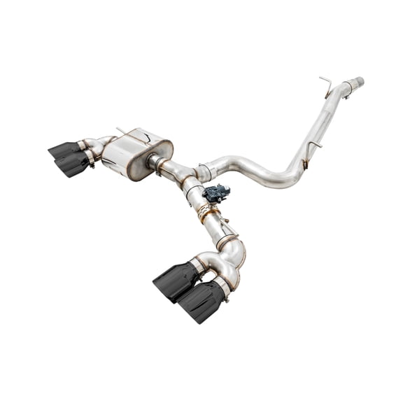 AWE Tuning MK7.5 Golf R SwitchPath Exhaust with Diamond Black Tips - 102mm by AWE Tuning Part Number 3025-43070