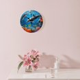 thumbnail image 3 of 12 Inch Wall Clock Battery Operated Silent Clock Decorative for Office, Kitchen, Outdoor, Living Room，3D Dolphin Ocean Sea Coral Reef Summer Multicolor, 3 of 5