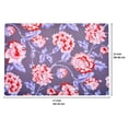 thumbnail image 3 of Cork Placemats Set of 6 for Dining Table, Table Placemats - Gray Floral - Home Decor, 3 of 7