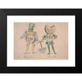 thumbnail image 2 of John Leech 14x11 Black Modern Framed Museum Art Print Titled - Caricatures of the Counties of Devonshire and Gloucestershire, 2 of 5