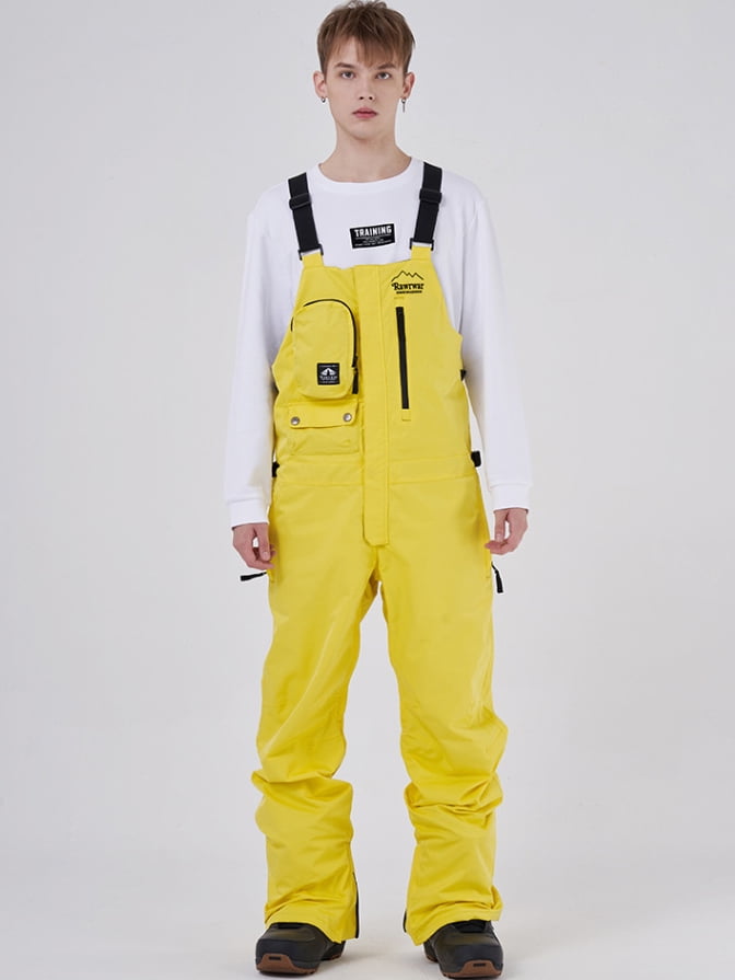 Hotian Men Insulated Ski Snow Bib Pants Outdoor Snowboarding Cargo