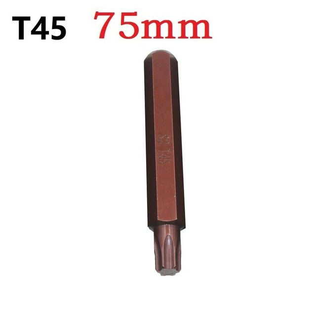 1 Pcs Embouts de Tournevis Torx Star 75mm Corps Hexagonal T45