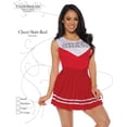 thumbnail image 3 of Women's Red Cheerleader Pleated Costume Skirt Large 12-14, 3 of 3