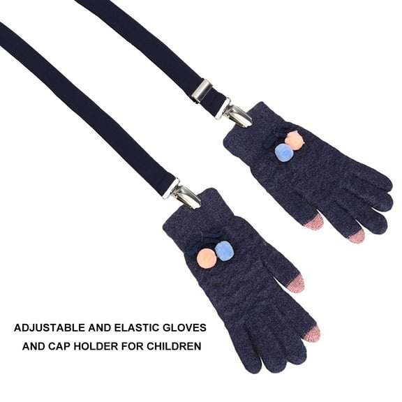 SKISUNO 2Pcs Blue Glove Clip Mittens Holder Durable Corrosion Resistant Gloves Catcher
