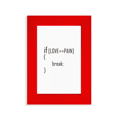 thumbnail image 1 of Statement If Love Equals To Pain Picture Display Art Red Photo Frame, 1 of 4